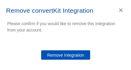 ConvertKit integration step