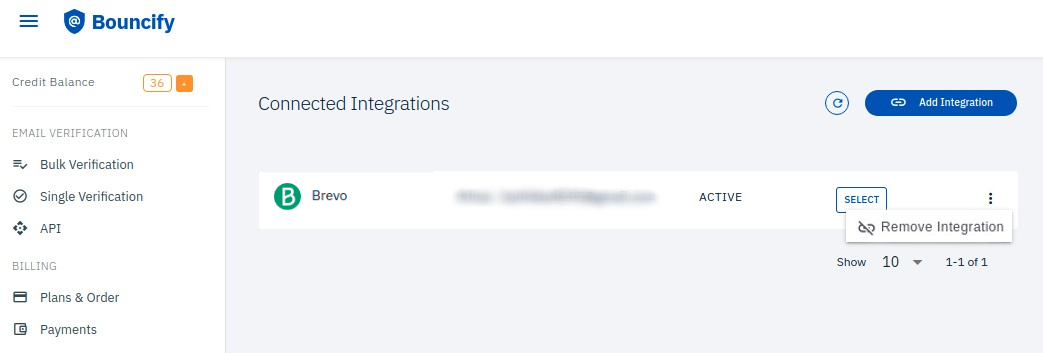 Brevo integration step