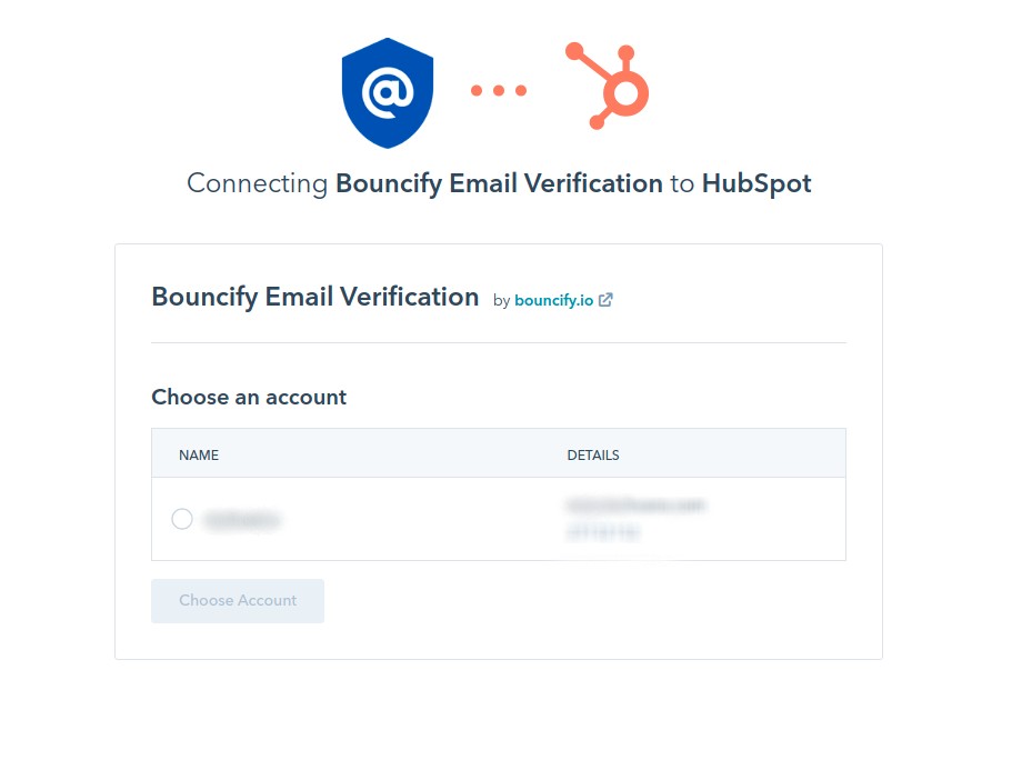 HubSpot integration step