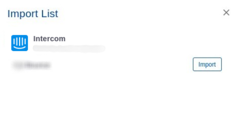 Intercom integration step