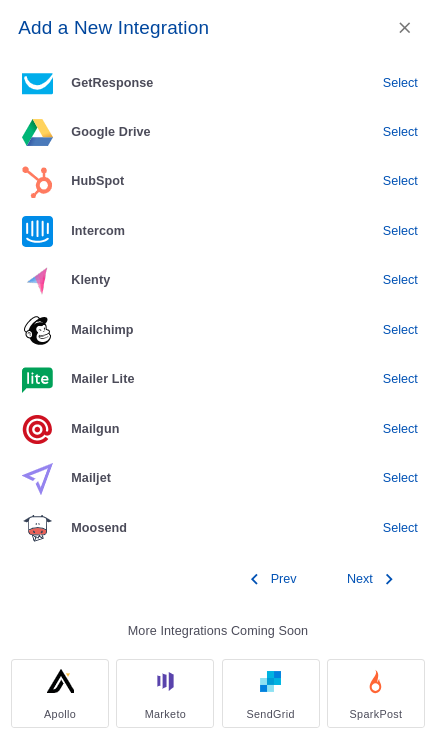 Intercom integration step