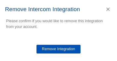 Intercom integration step