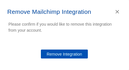 Mailchimp integration step