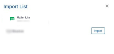 MailerLite integration step