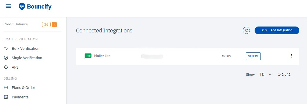 MailerLite integration step