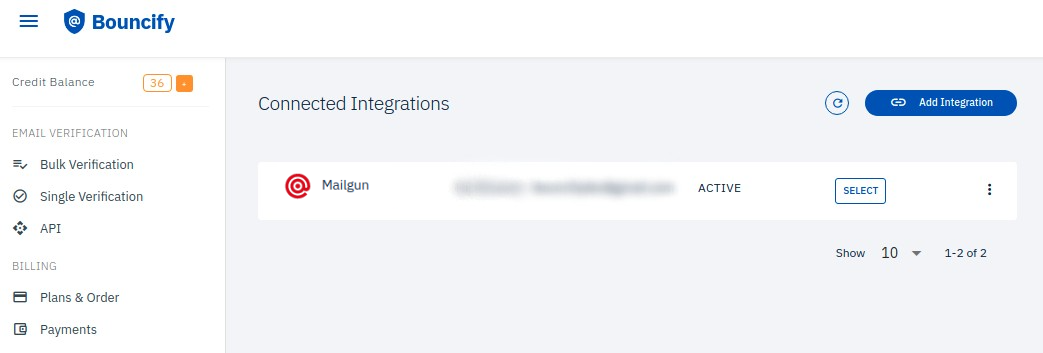 Mailgun integration step