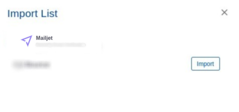 Mailjet integration step