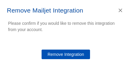 Mailjet integration step