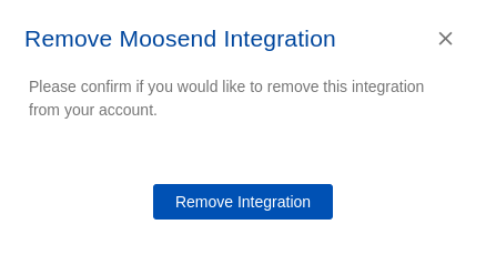 Moosend integration step