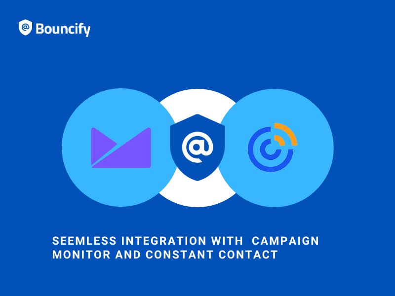 Bouncify's new Integration with Campaign Monitor and Constant Contact